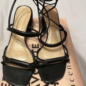 Vicenza heeled sandals. Black size 8.5. Bought at Free People